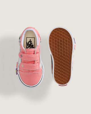 Toddler Old Skool V Flower (Sunset Blush Pink)