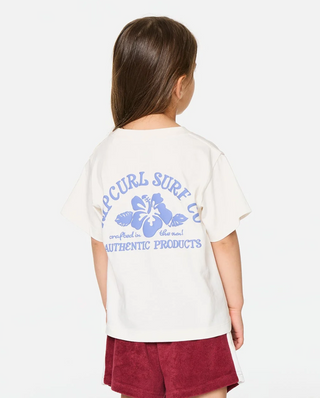SURF PUFF STANDARD TEE - KIDS (Bone/Blue)