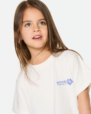 SURF PUFF STANDARD TEE - KIDS (Bone/Blue)