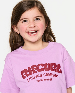 SURF PUFF STANDARD TEE - KIDS (Bright Lilac)