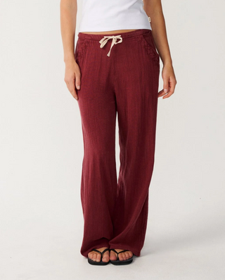CLASSIC SURF WIDE LEG PANT (Plum)