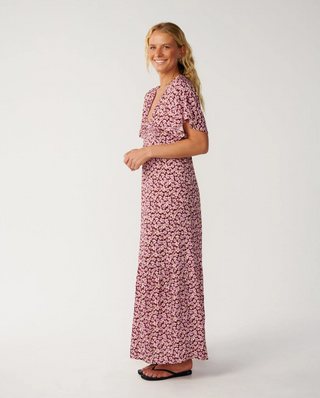 PARTY WAVE MAXI DRESS (Dark Plum)