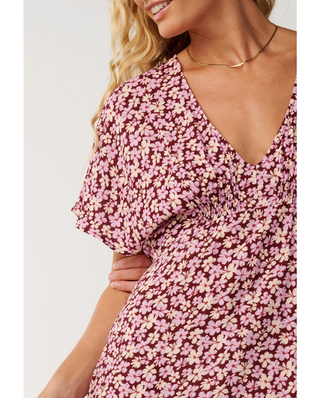 PARTY WAVE MAXI DRESS (Dark Plum)