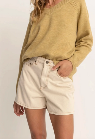STAPLE DENIM SHORT (ECRU) ONLINE EXCLUSIVE