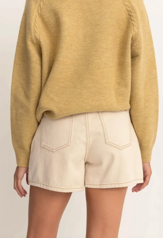 STAPLE DENIM SHORT (ECRU) ONLINE EXCLUSIVE