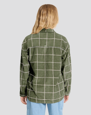 Fadeaway Long Sleeve Corduroy Shacket (CQP0) ONLINE EXCLUSIVE