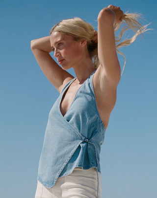 Lyla Saltwashed Halter Top (SEA) ONLINE EXCLUSIVE