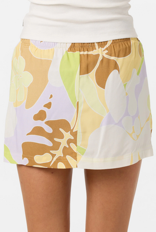 Alyssa Leah Tropical Woven Short Skirt (CEL) ONLINE EXCLUSIVE