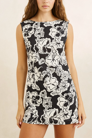 Georgia Floral Mini Dress (CRE) ONLINE EXCLUSIVE