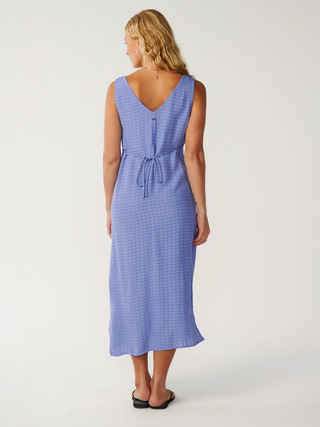 ISLAND DREAMS MIDI DRESS (MID BLUE) ONLINE EXCLUSIVE
