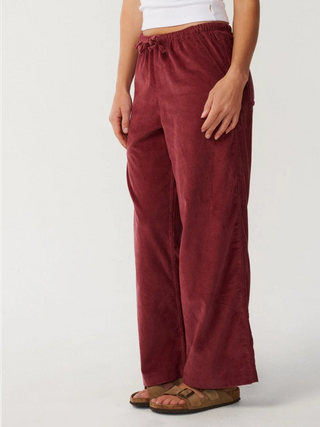KEEPSAKES WASHED CORD PANT (DARK PLUM) ONLINE EXCLUSIVE