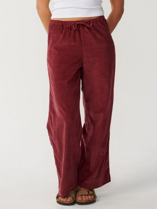 KEEPSAKES WASHED CORD PANT (DARK PLUM) ONLINE EXCLUSIVE