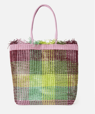 SAND FREE 20L PLAID TOTE (MULTI) ONLINE EXCLUSIVE