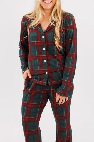 Holiday Heritage Plaid Women's Long Sleeve Ruffle Set