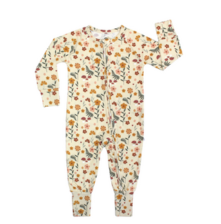 Toadstool Garden Bamboo Convertible Footie Romper