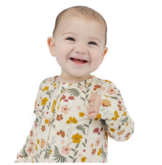 Toadstool Garden Bamboo Convertible Footie Romper