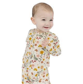 Toadstool Garden Bamboo Convertible Footie Romper
