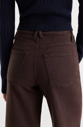good waist palazzo ankle jeans (ESPRESSO)
