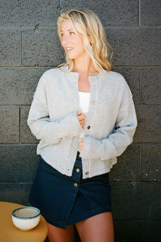 O'Riginals Calder Long Sleeve Cardigan (ASHH) ONLINE EXCLUSIVE