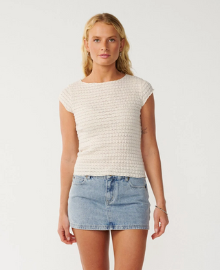 BOSSA NOVA TEXTURED SHORT SLEEVE TEE (BONE) ONLINE EXCLUSIVE