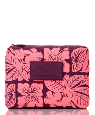 Punahele Small Pouch (Tropical/Plum)