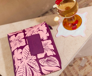 Punahele Small Pouch (Tropical/Plum)