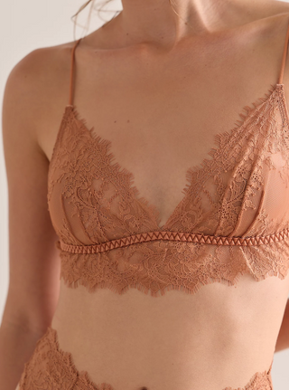 LACE BOUND TRIANGLE BRA (Hazel)