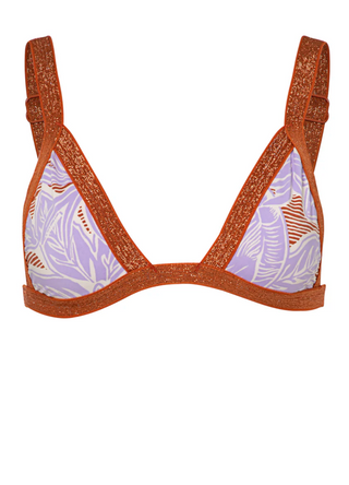 Wisteria Bloom Raquel Fixed Triangle Bikini Top