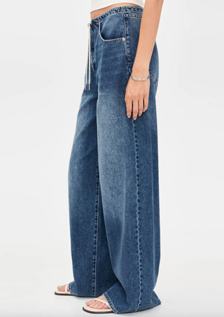 Madison Mid Rise Wide Leg (Vintage Blue)