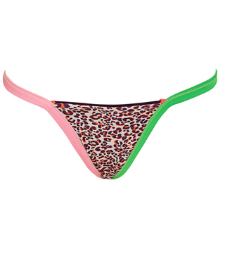 Burgundy Treva Regular Rise Double V Bikini Bottom