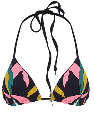 Flamingo Night Balmy Sliding Triangle Bikini Top