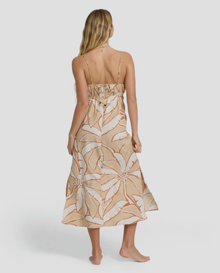 Tropic Breeze Strapless Maxi Dress (Stone) ONLINE EXCLUSIVE