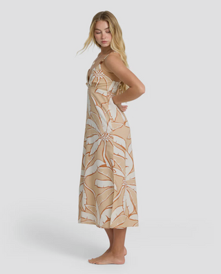 Tropic Breeze Strapless Maxi Dress (Stone) ONLINE EXCLUSIVE