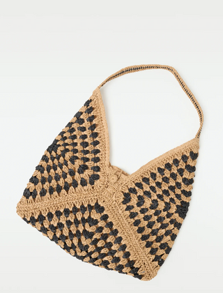 Coastline Beach Bag (Natural/Black)