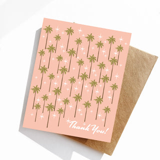 Palm Tree Thank You Card