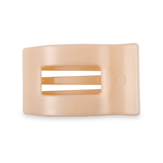 Almond Beige Medium Flat Rectangular Hair Clip