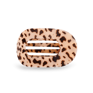 Blonde Tortoise Medium Flat Round Hair Clip