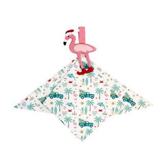 Coastal Christmas Flamingo Baby Lovey