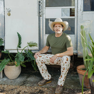Cowboy Christmas Relaxed Bamboo Lounge Pajama Pants