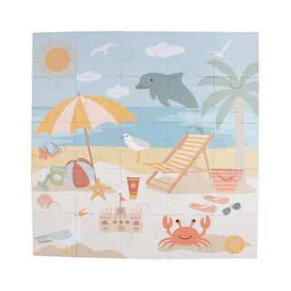 Beach Day Summer Kids 25 Piece Floor Puzzle Learning Toy