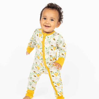 Bee Bamboo Convertible Footie Pajamas