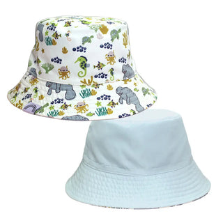 Manatee Kids Bucket Hat Reversible Style