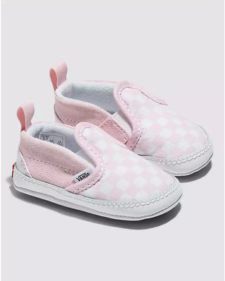 Infant Checkered Slip Ons (Blush)