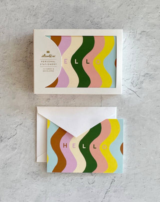 Mellow Hello Notecards - Boxed Set of 12