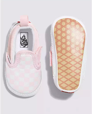 Infant Checkered Slip Ons (Blush)