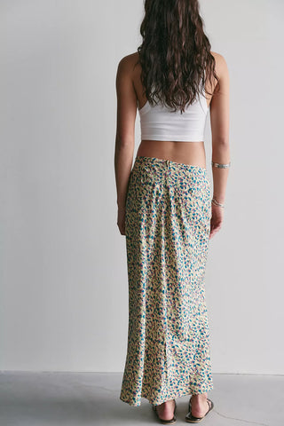 Bonita Printed Maxi Skirt (Green Pattern) ONLINE EXCLUSIVE