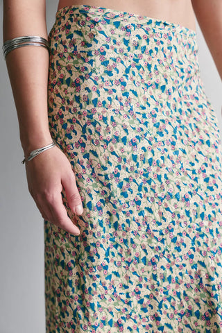 Bonita Printed Maxi Skirt (Green Pattern) ONLINE EXCLUSIVE