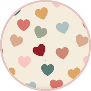 Rainbow Hearts Bamboo Convertible Footie Romper