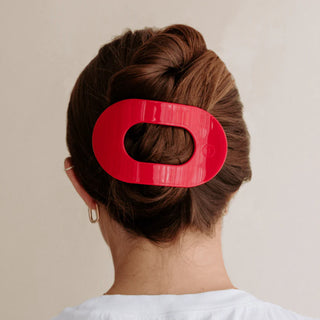 Red Carpet Ready Large Flat Round Hair Clip
