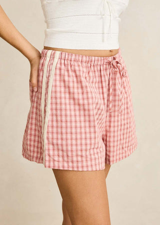 KIRRA CHECK SHORT (Pink) ONLINE EXCLUSIVE